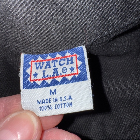 Vintage Watch LA Black Denim Festival Western Biker Y2K Vest with Silver Accents - Picture 10 of 14